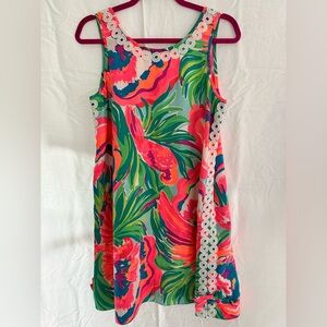 Lilly Pulitzer Mila lace trim swing dress